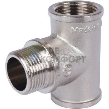 Тройник ВНВ 3/4x3/4x3/4, никелированный Stout - фото 4