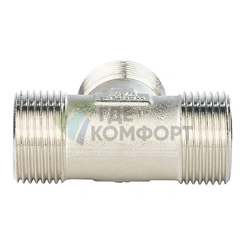 Stout Тройник НН никелированный 1/2X1/2X1/2 - фото 3