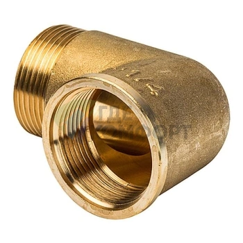 Угольник STOUT наружная/внутренняя резьба латунный НВ 1 1/4 - фото 1