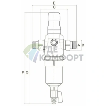 Фильтр промывной BWT Protector mini HWS 1/2