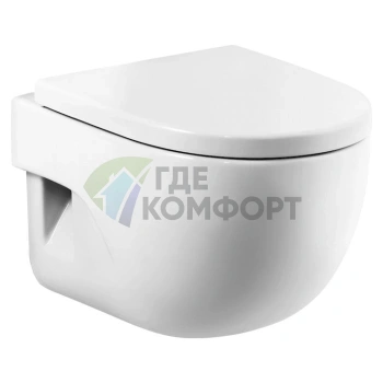 Комплект для подвесного унитаза Roca Meridian: укороченная чаша, сиденье с микролифтом и система инсталляции - фото 2