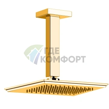 Потолочный душ Gessi Eleganza, 243 мм, золото (46152#080) - фото 1