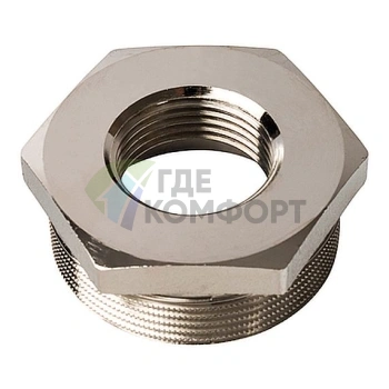 Футорка STOUT 2 x 1 никелированная - фото 1