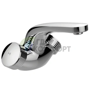 Смеситель для раковины Carlo Frattini Texture Collection с донным клапаном, хром (F5621HCR) - фото 1