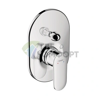 Встраиваемый смеситель для ванны Hansgrohe Vernis Blend с переключателем, хром (71449000) - фото 1