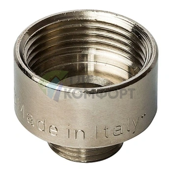 Переходник STOUT ВН 3/4 x 3/8 внутренняя/наружная резьба никелированный - фото 1