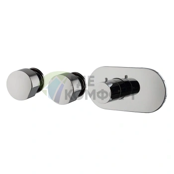 Термостатический встроенный смеситель для душа FIMA Carlo Frattini без ручек, хром (F3183X2CR) - фото 1