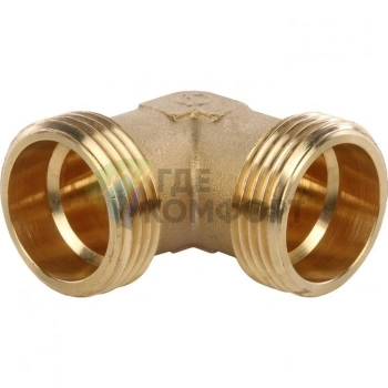 Угольник STOUT наружная резьба латунный НР 1 - фото 2