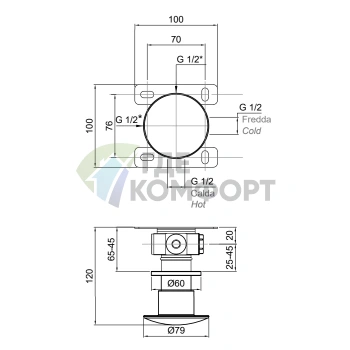 Встраиваемый смеситель для душа Antonio Lupi MayDay/Midimayday белый (MINIMAYDAY Bianco) - фото 2