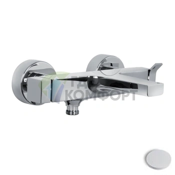 Настенный смеситель для ванны FIMA|Frattini Zeta, матовый белый (F3964/1BS) - фото 1