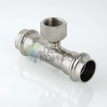 Пресс-тройник с внутренней резьбой 54 х 1 х 54 мм из нержавеющей стали VTi.932.I.540654 VALTEC (ВАЛТЕК) - фото 2