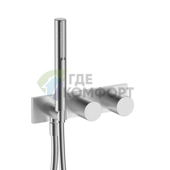 Fantini Milano: Встраиваемый смеситель для душа на 2 источника с ручным душем в матовом исполнении (31 93 E584B) - фото 1