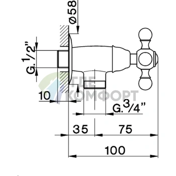 Смеситель CISAL Arcana Ceramic для кухни, хром (AC00144021) - фото 2