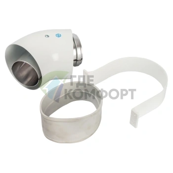 Отвод Stout коаксиальный 45 гр. DN60/100-п/м SCA-6010-000045