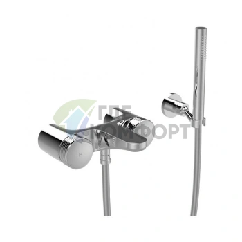 Смеситель для ванны Carlo Frattini Texture с душевым комплектом, хром (F5604HCR) - фото 1