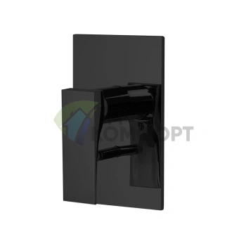 Смеситель для душа встроенный FIMA Carlo Frattini Zeta с переключателем на 2 выхода, черный матовый (F3969X2NS) - фото 1