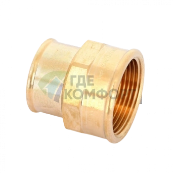 Муфта переxодная ВВ 1 1/4x1 бронза Viega - фото 3