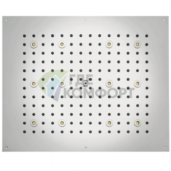 Верхний душ BOSSINI DREAM-RECTANGULAR 570x470 мм с 12 RGB LED и хромированным покрытием (H37455.030) - фото 1