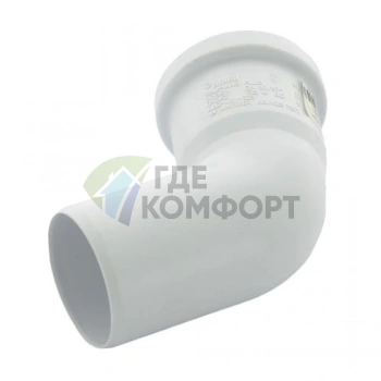 Отвод канализационный Raupiano Plus 50х67° REHAU (РЕХАУ - 11211241001) - фото 4