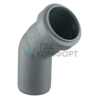 Отвод канализационный HTB 40 45° Ostendorf - фото 2
