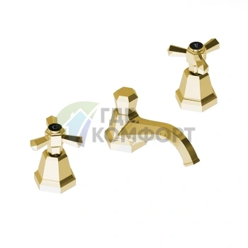 Смеситель для раковины Stella Eccelsa 3224 с донным клапаном: Золото 24К (EC 00011 AU00) - фото 1