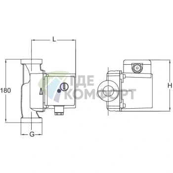 Циркуляционный насос Vortex HZ 601-DN 25 - фото 3