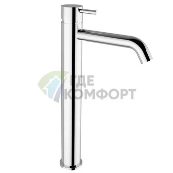 Однорычажный высокий смеситель CISAL Less New для раковины: хром, высота 352 мм, излив 160 мм (LN00454021) - фото 1