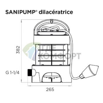 Погружной фекальный насос-измельчитель SFA SANIPUMP - фото 4
