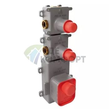 Термостатический смеситель для душа FIMA Carlo Frattini встраиваемый на 2 источника с комплектом (F2462/1) - фото 1