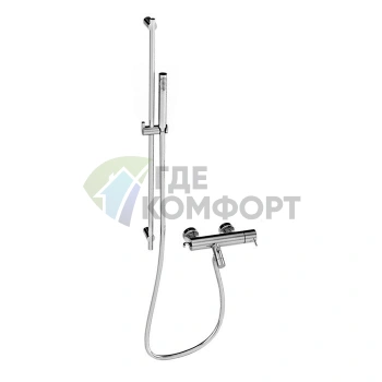 Смеситель для ванны Stella Lucilla 3267/302-6 со штангой и ручным душем, хром (LL 02007 CR00) - фото 1