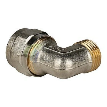 Stout Угольник-переходник с наружной резьбой 1/2x20 для металлопластиковых труб винтовой - фото 2