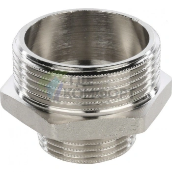 Ниппель STOUT НН переходной 1 1/2 x 1 никелированный - фото 3