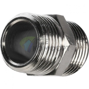 Ниппель STOUT HH 3/8 наружная резьба никелированный - фото 4