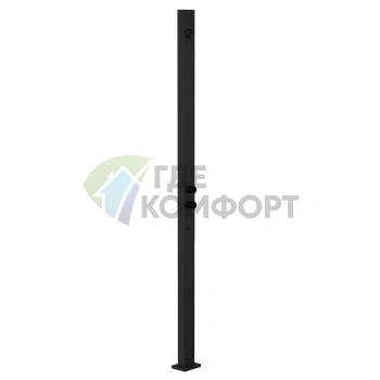 GESSI OUTDOOR Напольная душевая стойка для улицы на 2 выхода Black XL (63207#299) - фото 1
