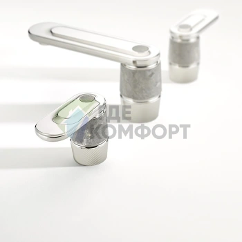 Смеситель для раковины THG CORVAIR Fior di Bosco с донным клапаном, хром (U8L-A02-151) - фото 1