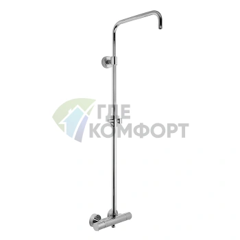 Термостатический смеситель для душа FIMA Carlo Frattini Wellness с душевой стойкой (хром) (F4285SCR) - фото 1