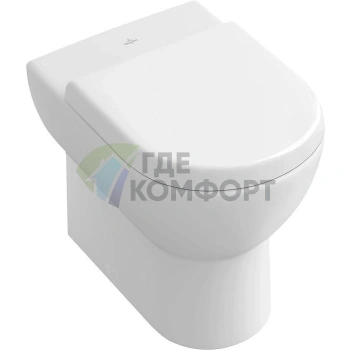 Приставной унитаз Villeroy-Boch Subway Plus 6607 10R1 цвета Alpin - фото 1