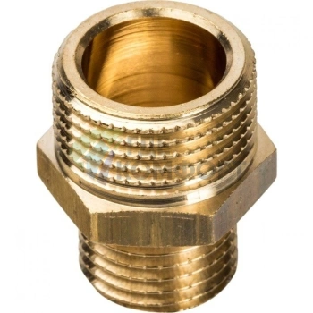 Ниппель STOUT НН переходной 3/8 x 1/4 латунный - фото 3