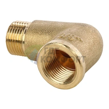 Угольник STOUT наружная/внутренняя резьба латунный НВ 3/8 - фото 1