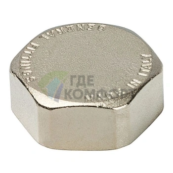 Заглушка STOUT ВР 1 внутренняя резьба никелированная - фото 1