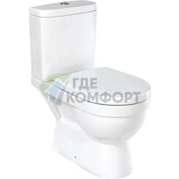 Унитаз-компакт Kirovit Престиж: элегантный дизайн и система «Анти-налет»