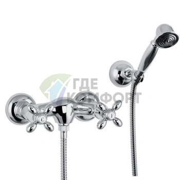 Смеситель для душа Carlo Frattini Olivia с душевым комплектом, хром (F5005CR) - фото 1
