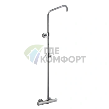 Смеситель для душа FIMA Carlo Frattini Wellness с душевой стойкой, хром (F3155SCR) - фото 1