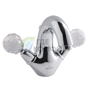 Смеситель для раковины FIMA|Carlo Frattini Elizabeth Chic с донным клапаном, хром (F5091/2CCR) - фото 1