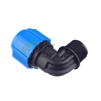 Уголок с наружной резьбой 20x3/4 ПНД Политэк - фото 1