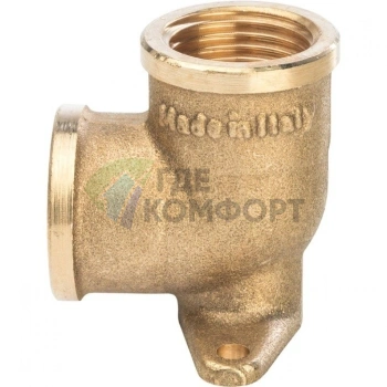 Угольник STOUT с креплением внутренняя резьба латунный ВР 1/2 - фото 2