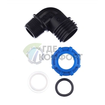 Уголок с наружной резьбой 20x3/4 ПНД Политэк - фото 4