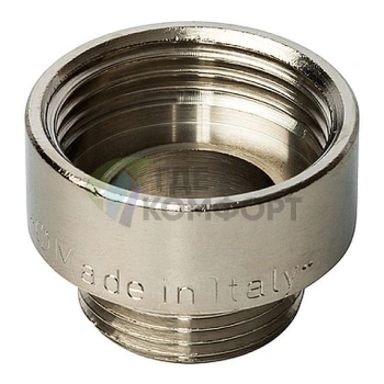 Переходник STOUT ВН 1 x 3/4 внутренняя/наружная резьба никелированный - фото 1