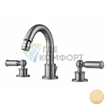 Смеситель для биде Bossini Liberty с поворотным изливом в античной бронзе (Z001402.022) - фото 1