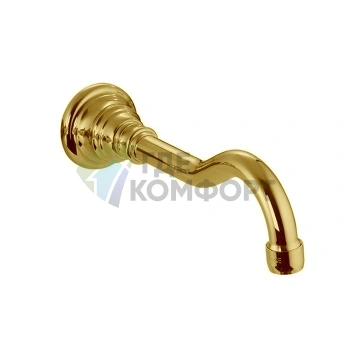 Золотой излив Carlo Frattini Wellness для настенного монтажа 209 мм (F2157OR) - фото 1